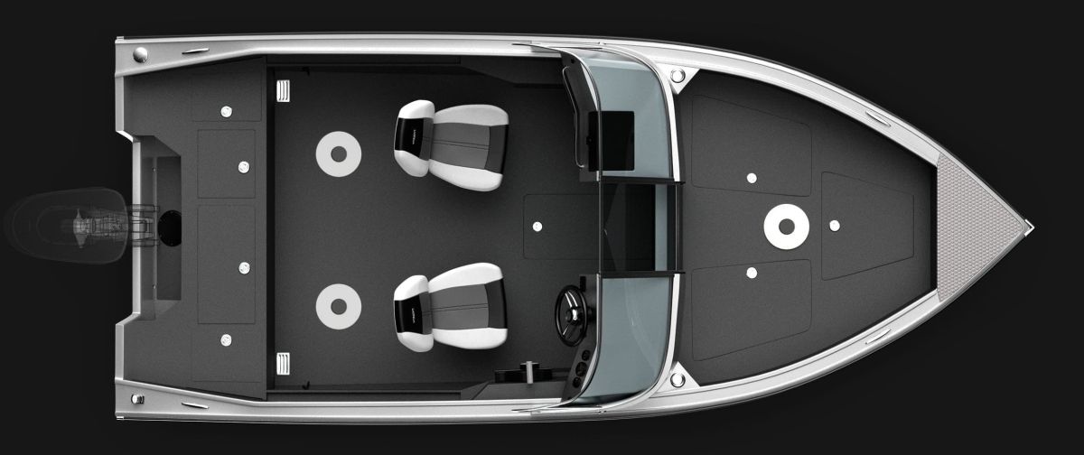 Motorboat VIZION 470s overhed