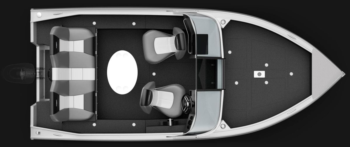 Motorboat VIZION 470 overhed