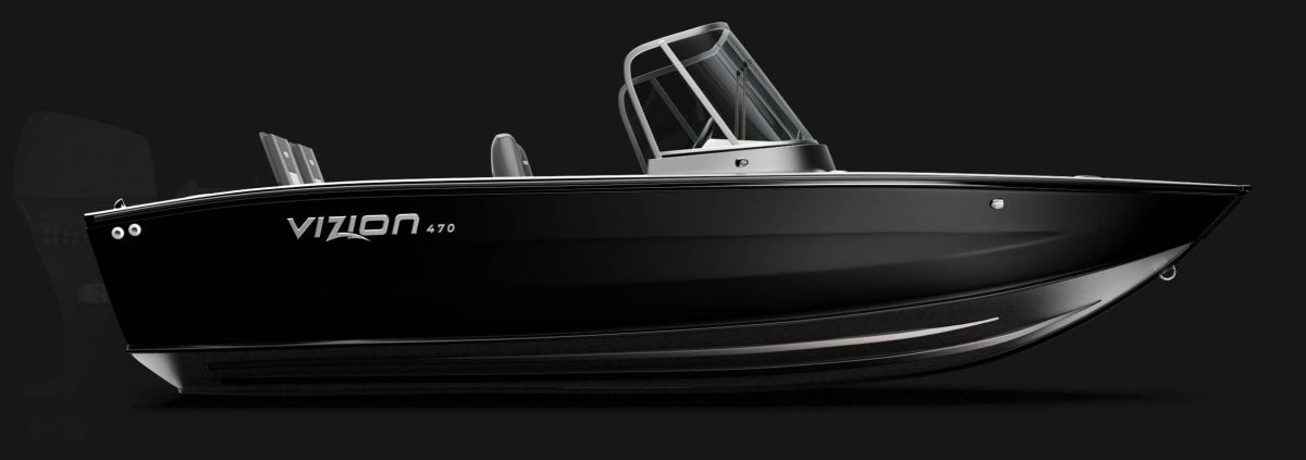 Motorboat VIZION 470 BLACK