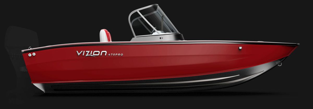 Motorboat VIZION 470 pro RED