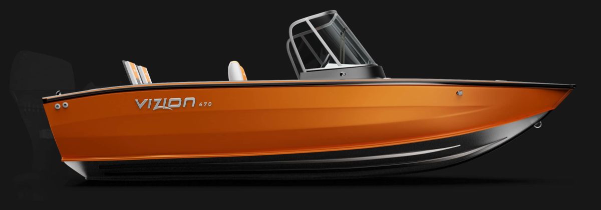 Motorboat VIZION 470 ORANGE