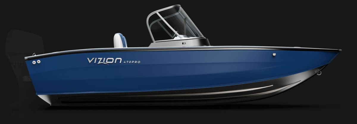 Motorboat VIZION 470 pro BLUE
