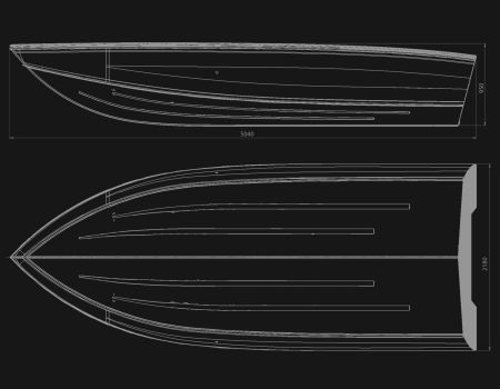 Motorboat VIZION 500rs sizes