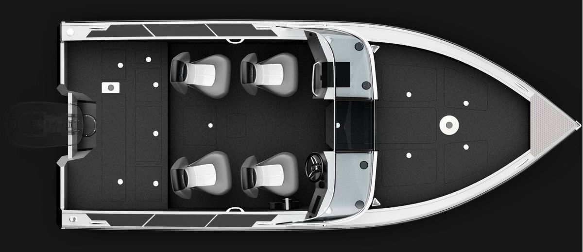 Motorboat VIZION 600 overhed