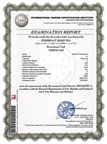 Certificate VIZION CE-650-1