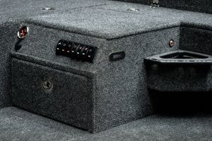 Control panel with a pull-out drawer