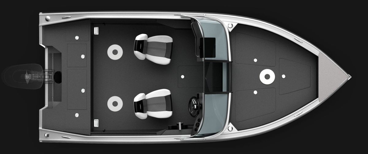 Motorboat VIZION 470s overhed