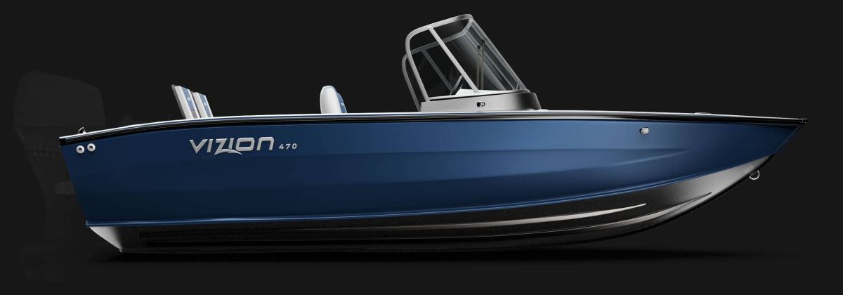 Motorboat VIZION 470 BLUE