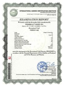 Certificate VIZION CE-440-1