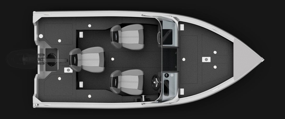 Motorboat VIZION 440CS overhead