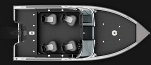 Vizion 560 motorboot HINTEN ABNEHMBARE SITZE VERSION