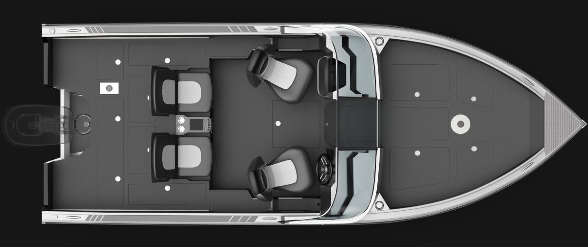 Motorboat VIZION 650 overhed